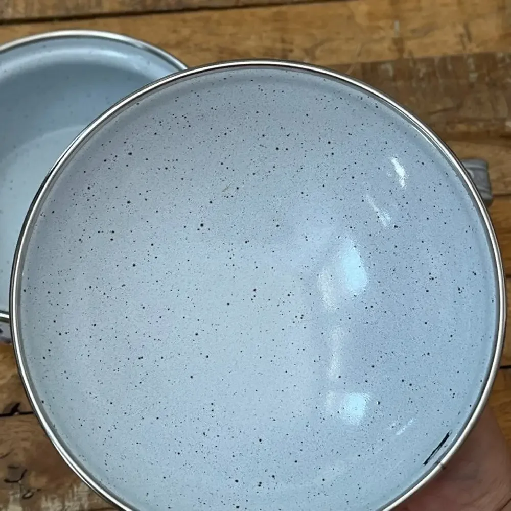 Vintage Asta Germany Enamel Cookware Saucepan t 6.5
